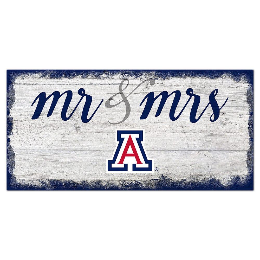 fan creations Arizona Script Mr & Mrs 6x12 Sign
