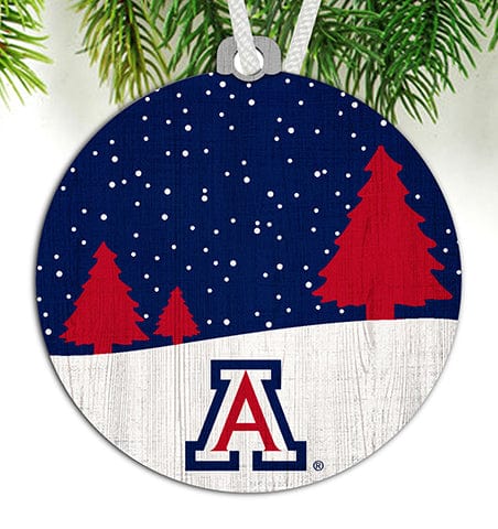 fan creations Arizona Snow Scene Ornament