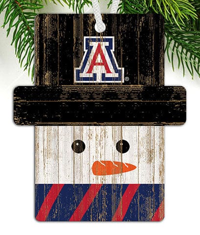 fan creations Arizona Snowman Ornament