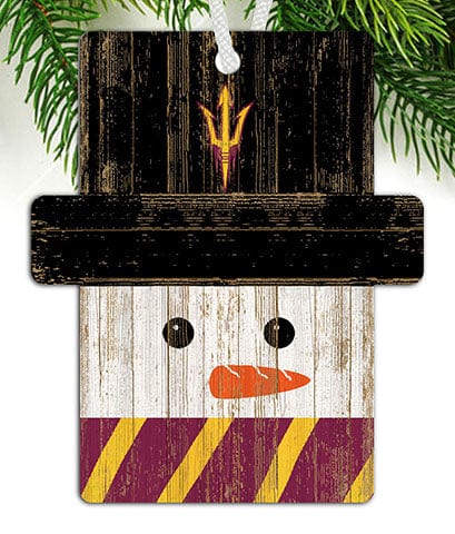 fan creations Arizona State Snowman Ornament
