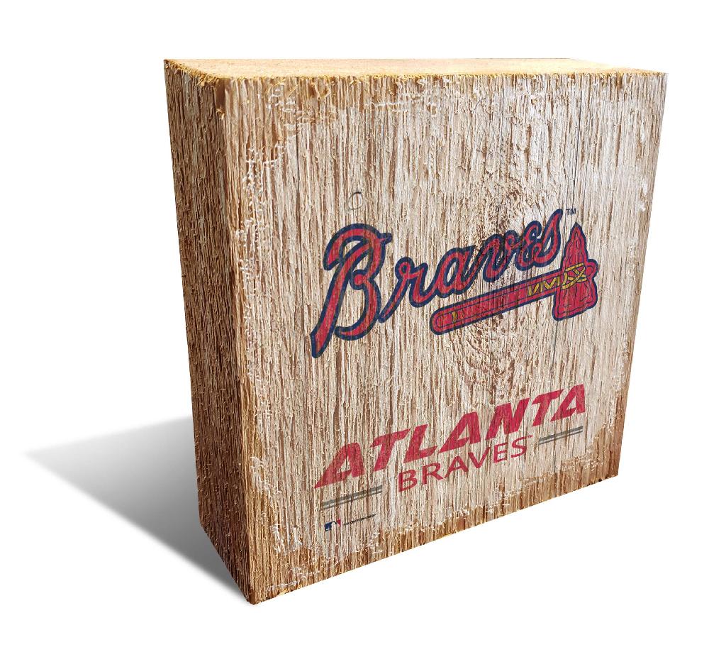 fan creations Atlanta Braves Team Logo Block
