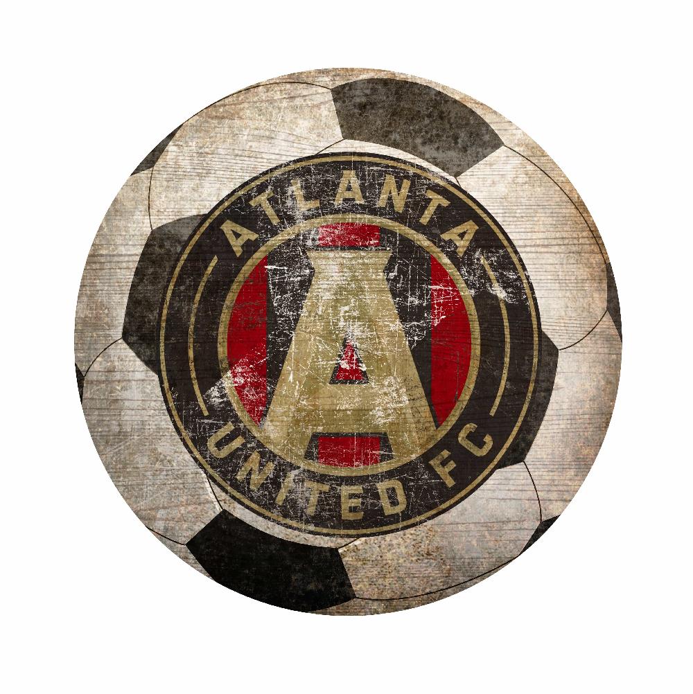fan creations Atlanta United 12" Soccer Shaped Sign