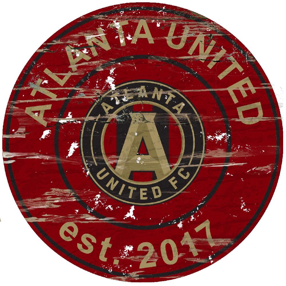 fan creations Atlanta United Distressed 24" Circle