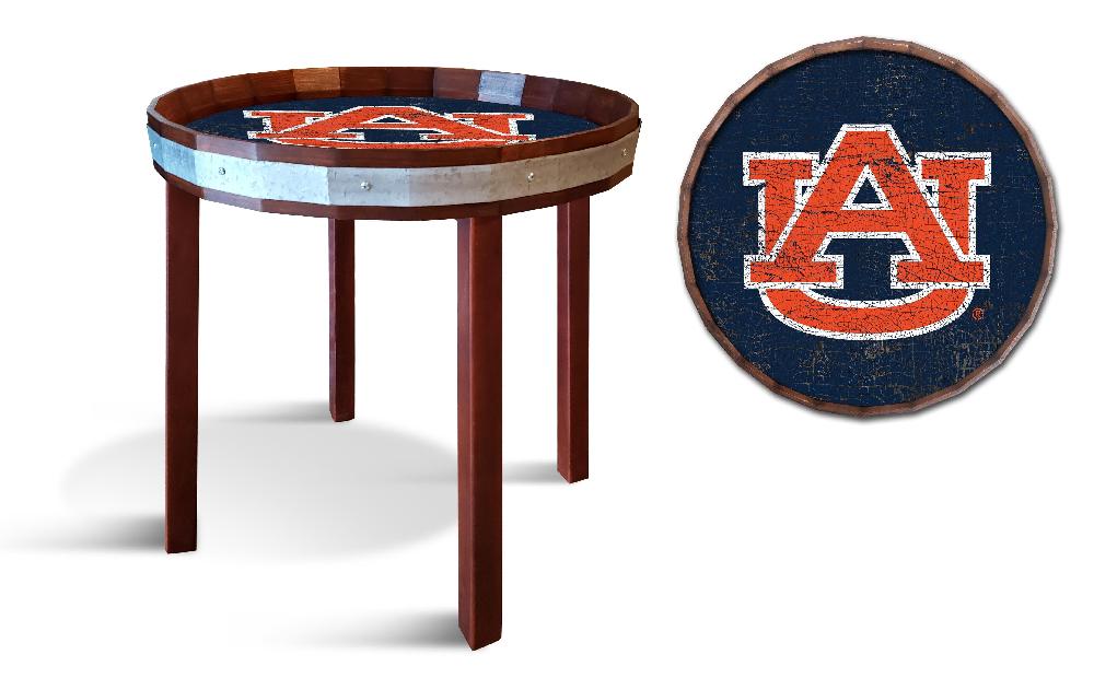 fan creations Auburn Barrel Top Side Table