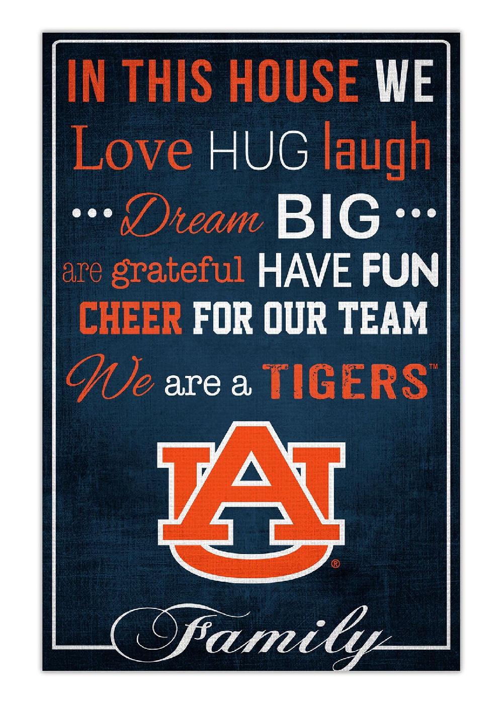 fan creations Auburn In This House 17x26