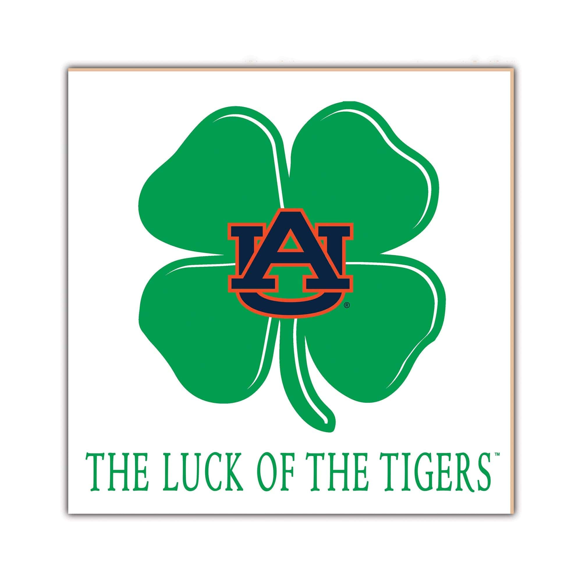 fan creations Auburn Luck Of The Team 10x10