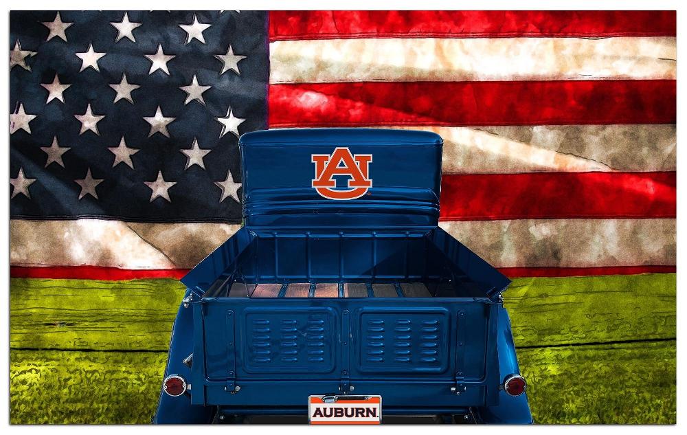 fan creations Auburn Patriotic Retro Truck 11x19