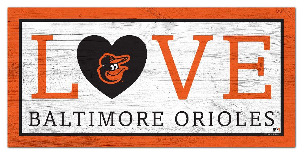fan creations Baltimore Orioles Love 6x12 Sign