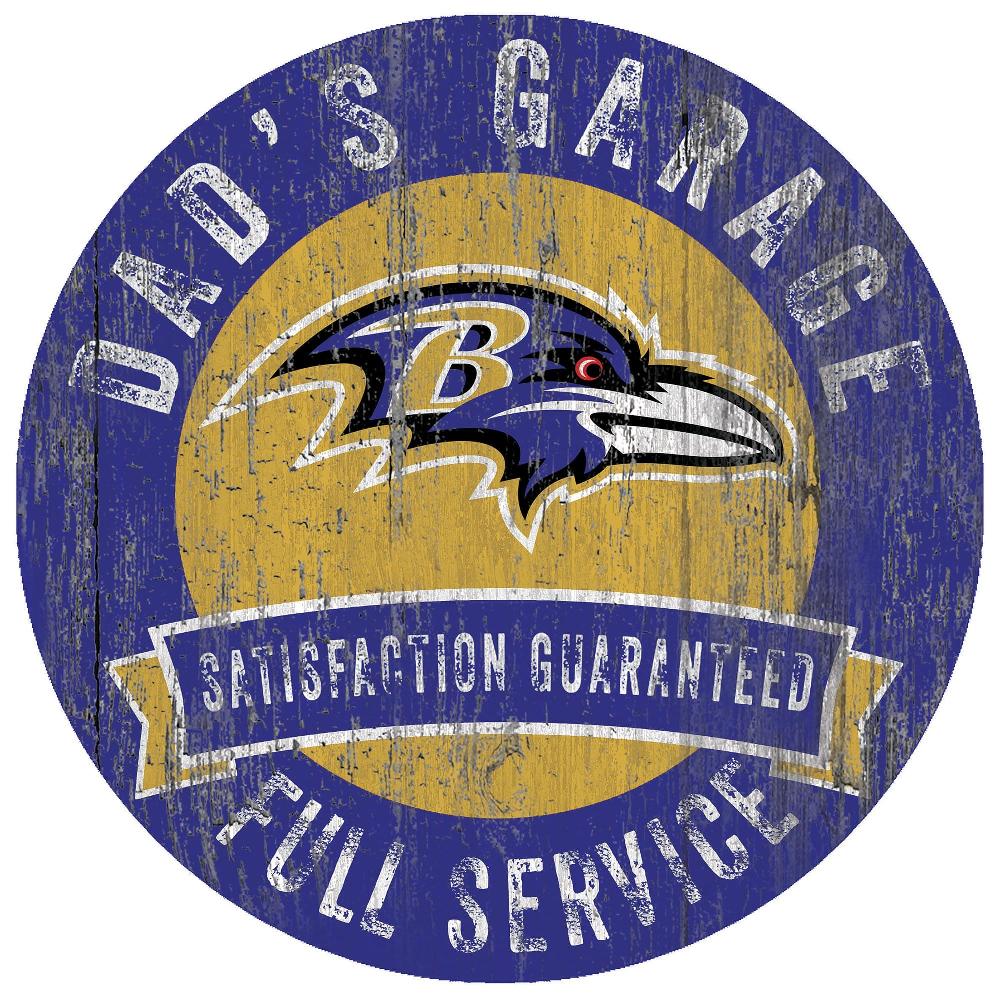 fan creations Baltimore Ravens Dad's Garage Sign