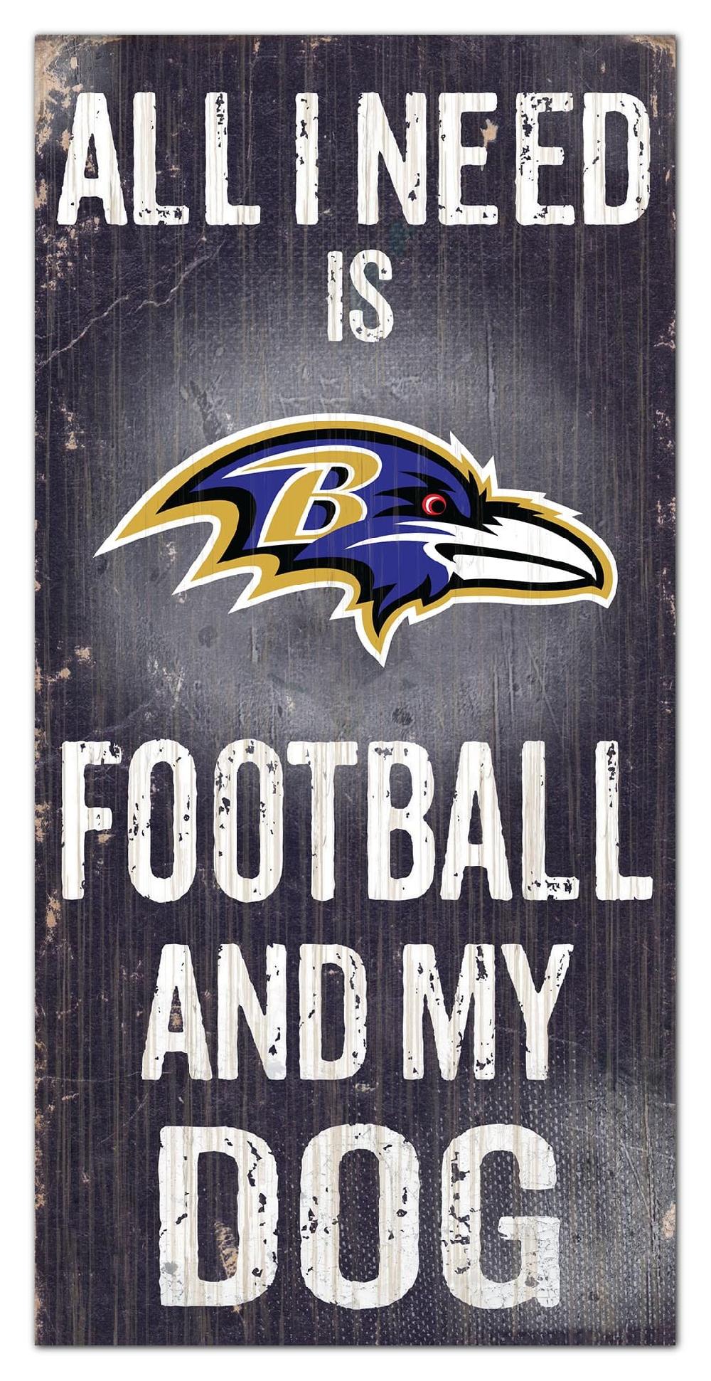 fan creations Baltimore Ravens My Dog 6x12 Sign