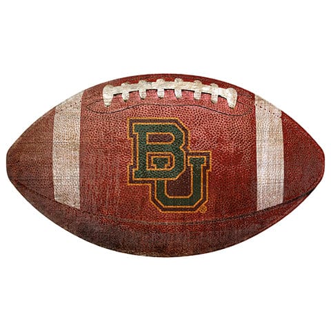 fan creations Baylor 12" Football Shaped Sign