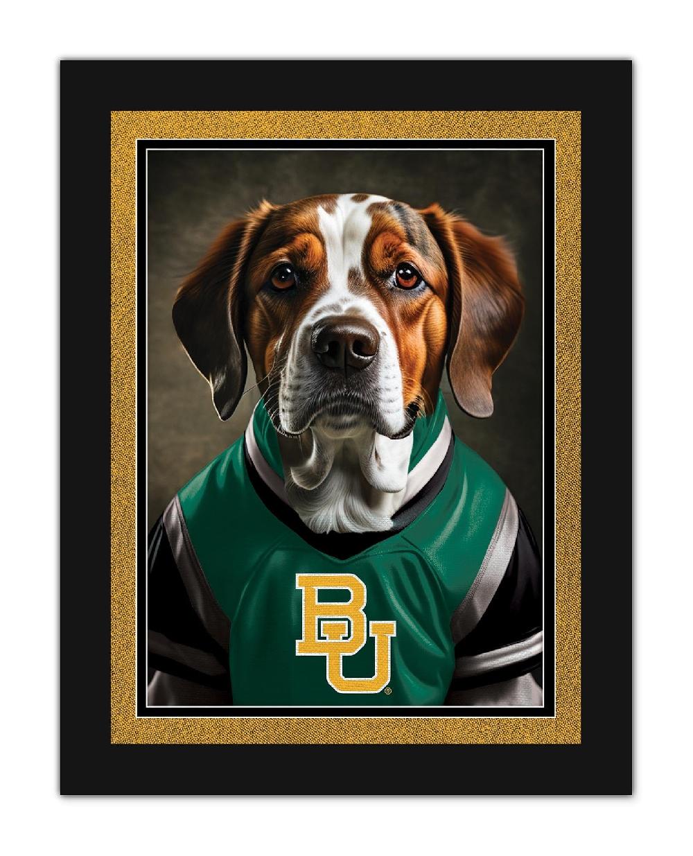fan creations Baylor Dog in Team Jersey 12x16