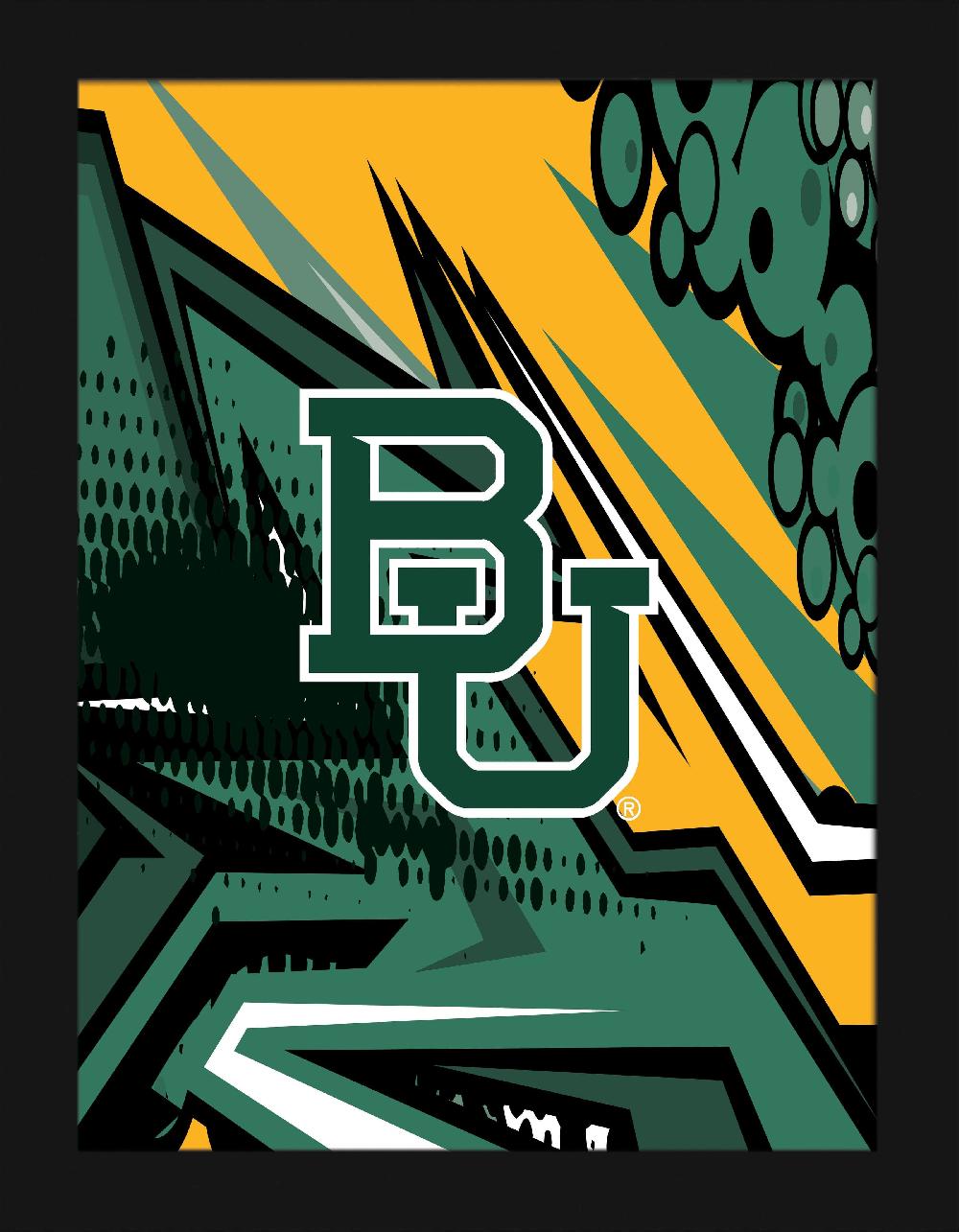 Fan Creations Baylor Team Comic 12x16