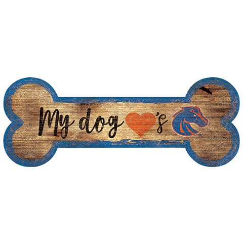 fan creations Boise State Dog Bone Sign