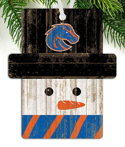 fan creations Boise State Snowman Ornament