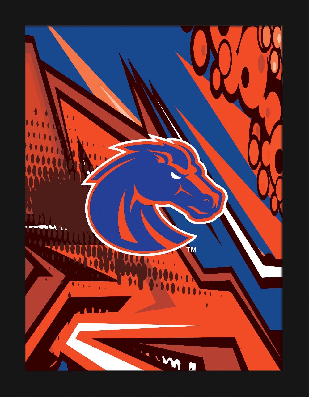 fan creations Boise State Team Comic 12x16