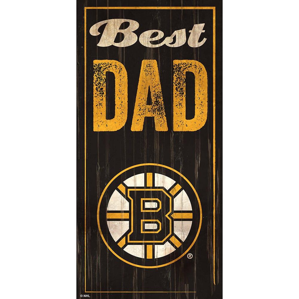 fan creations Boston Bruins Best Dad 6x12 Sign