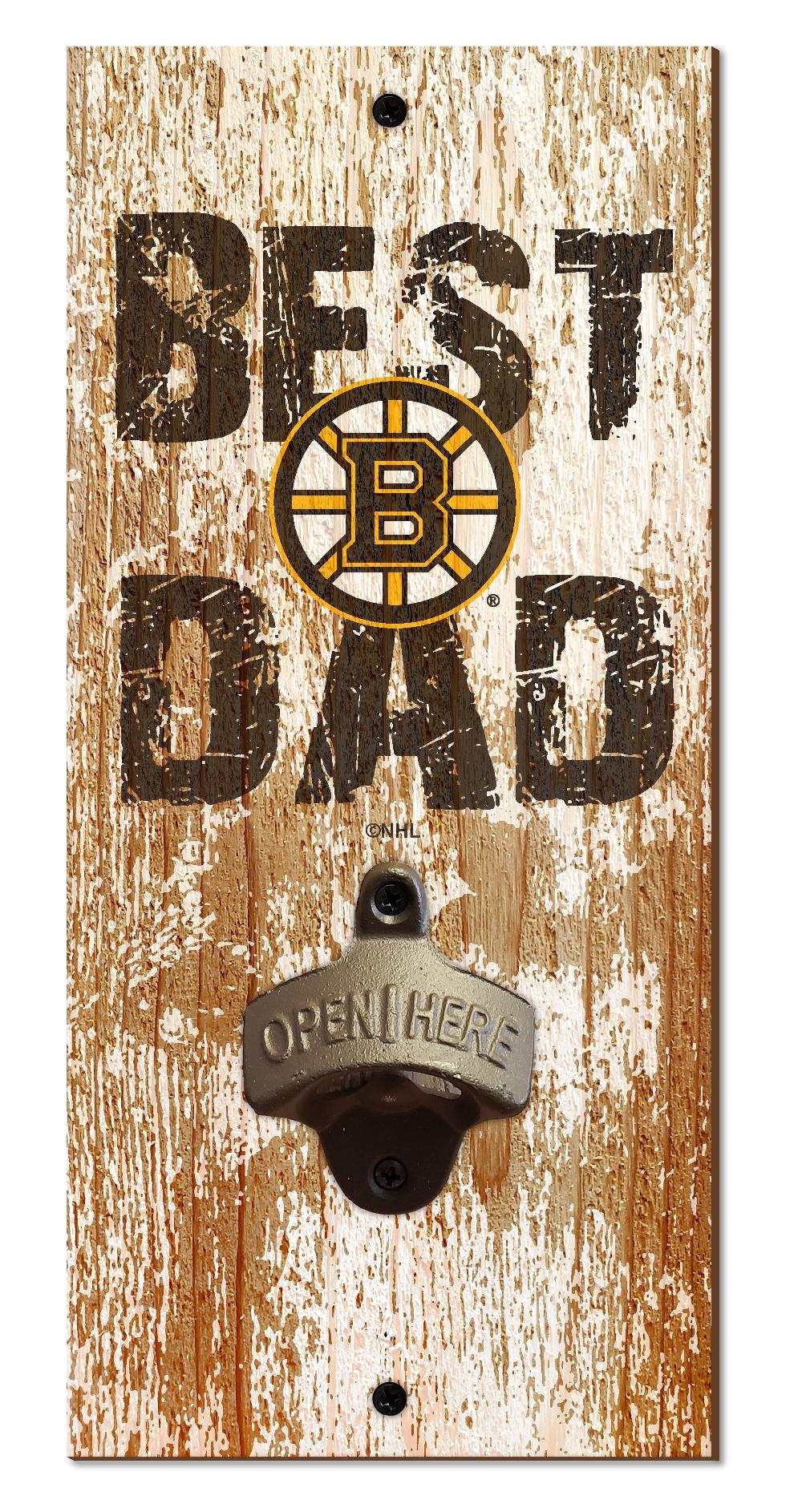 fan creations Boston Bruins Best Dad Bottle Opener