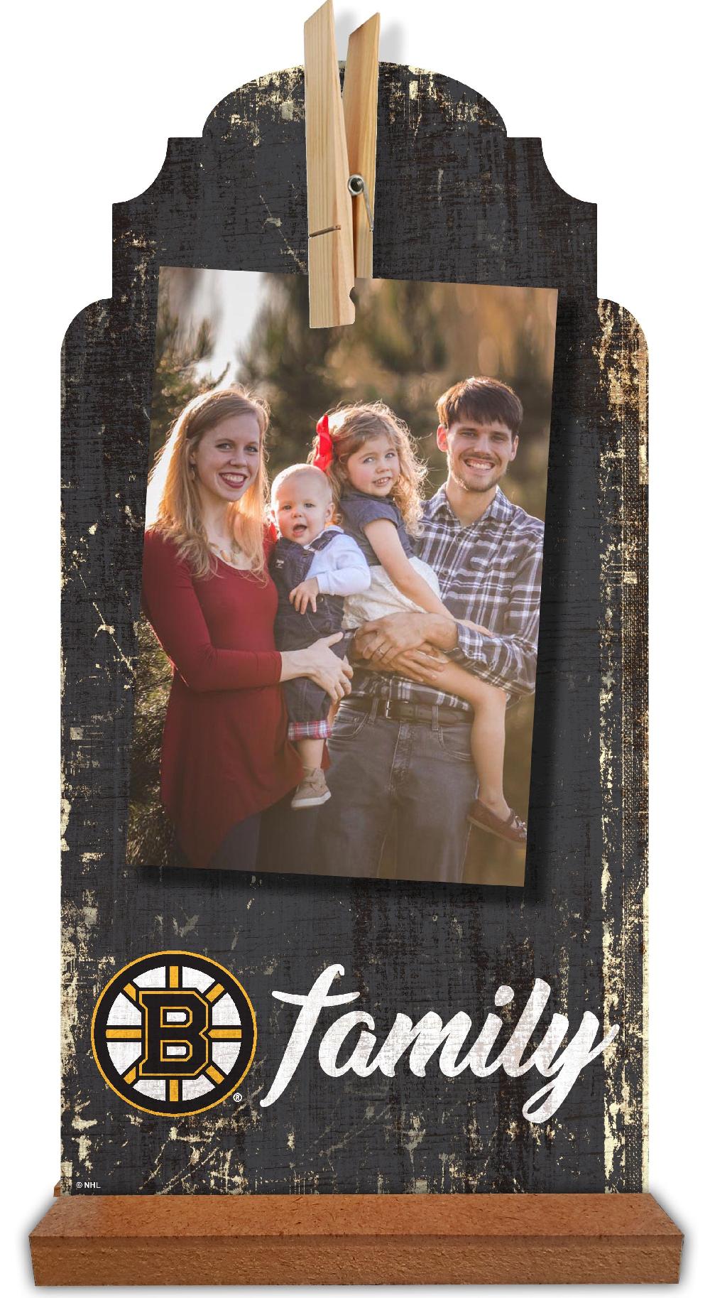 fan creations Boston Bruins Family Clothespin 6x12