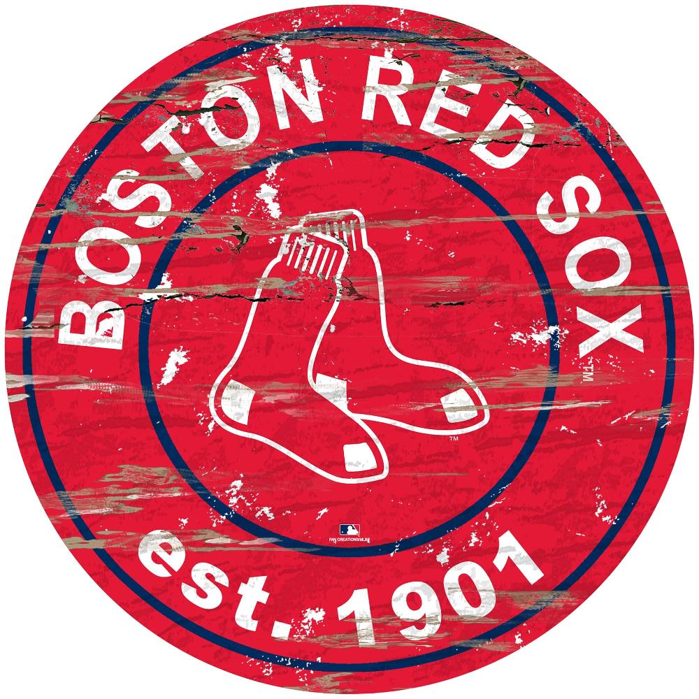 fan creations Boston Red Sox Distressed 24" Circle