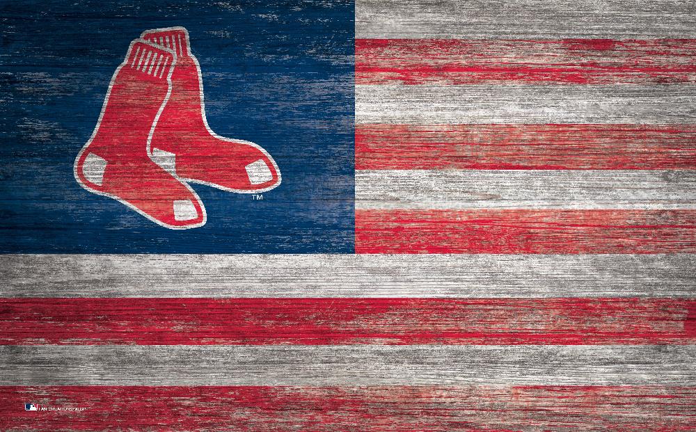fan creations Boston Red Sox Distressed Flag 11x19