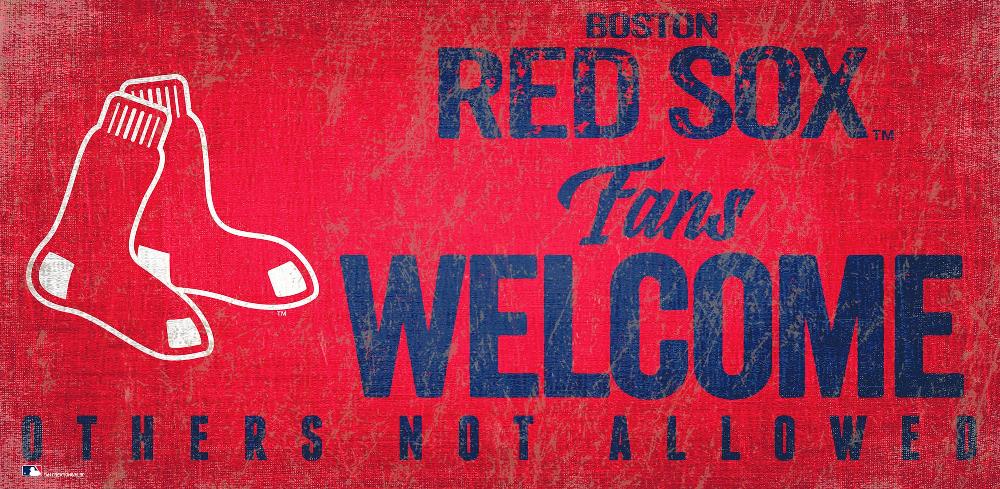 fan creations Boston Red Sox Fans Welcome Sign