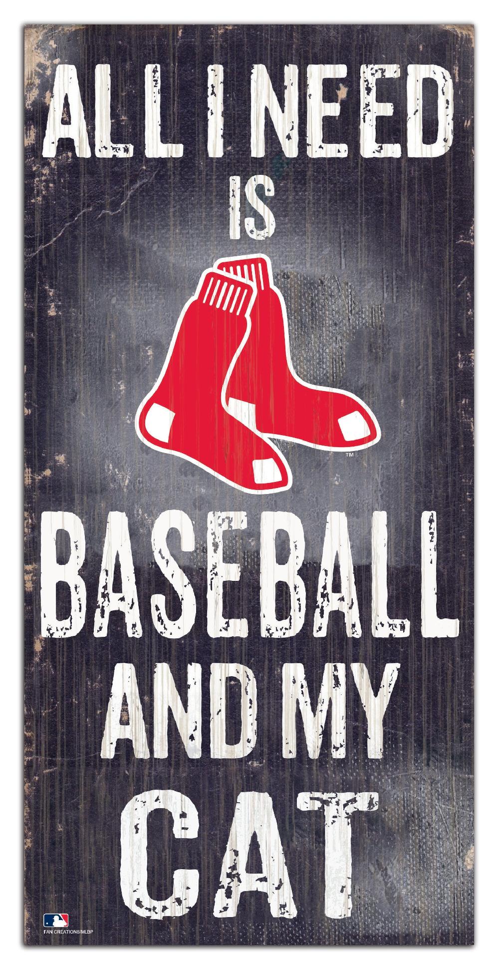 fan creations Boston Red Sox My Cat 6x12 Sign