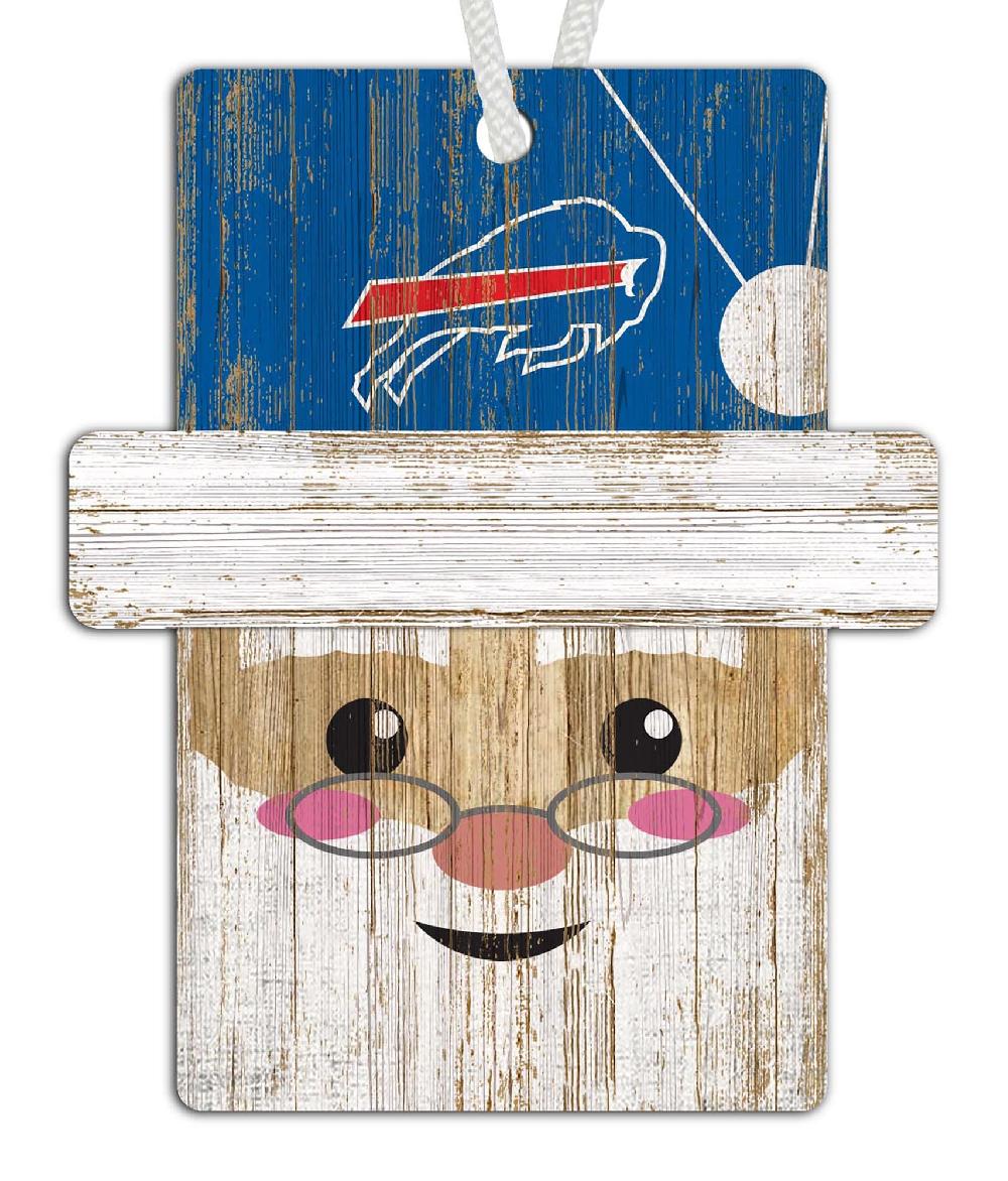 fan creations Buffalo Bills Santa Ornament
