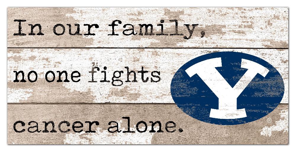 fan creations BYU No One Fights Alone 6x12