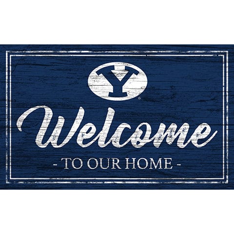 fan creations BYU Team Color Welcome 11x19 Sign
