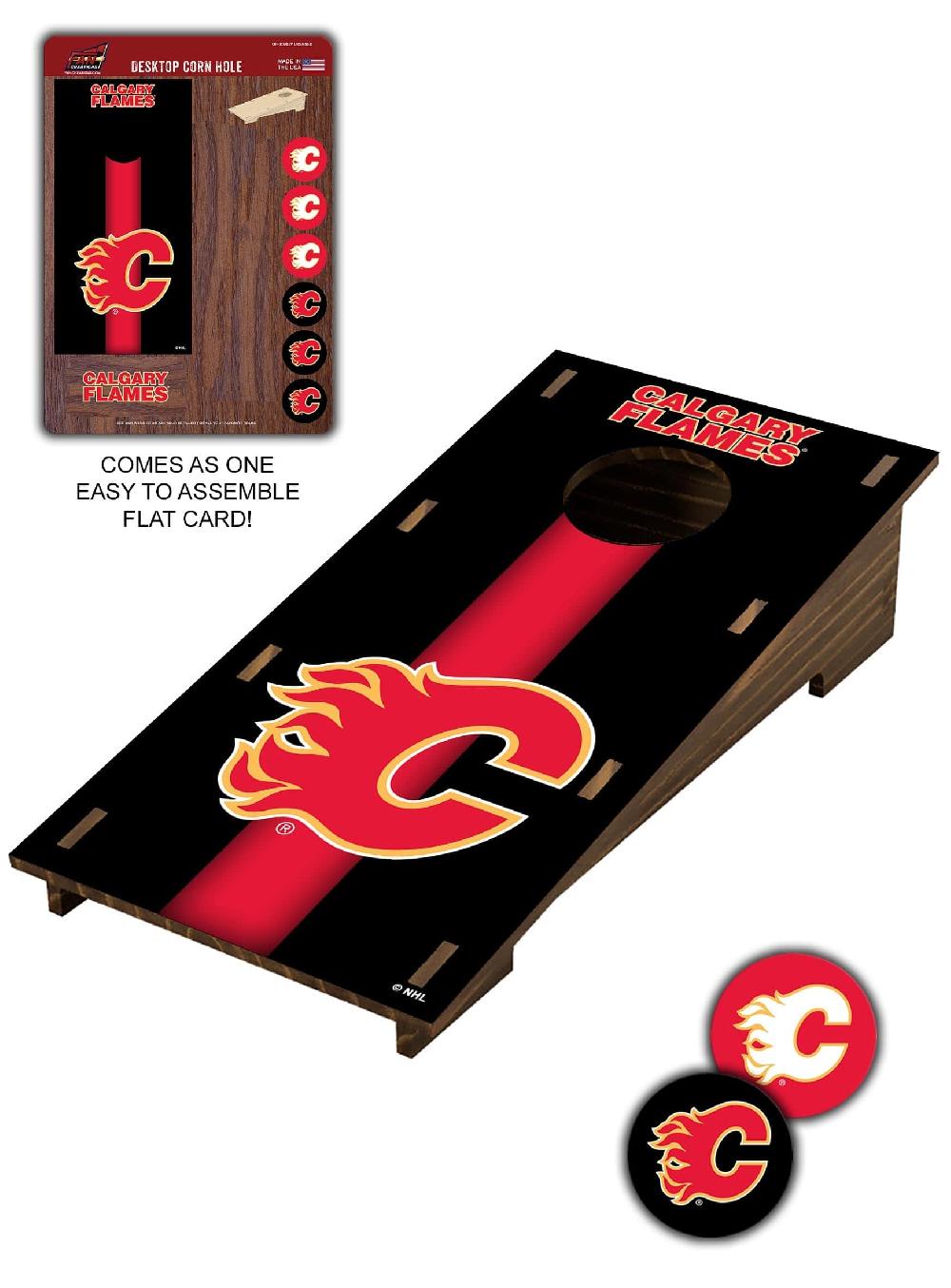 fan creations Calgary Flames Desktop Cornhole