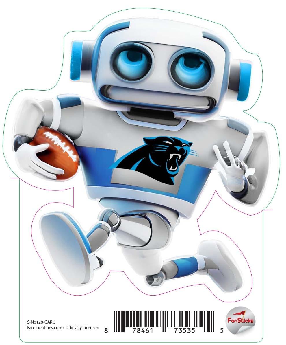 fan creations Carolina Panthers 3in Decal Robot