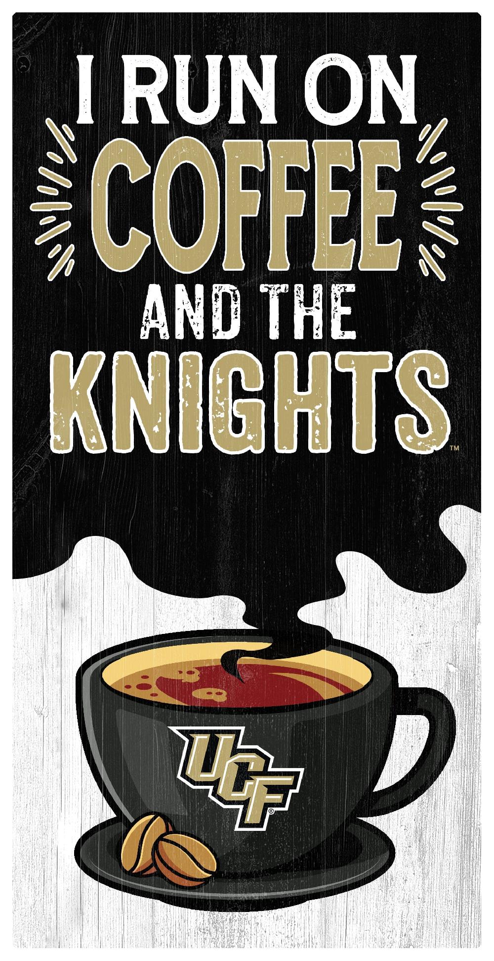 fan creations Central Florida I Run On Coffee 6x12