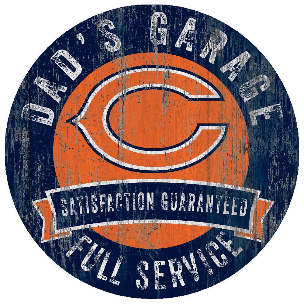 fan creations Chicago Bears Dad's Garage Sign