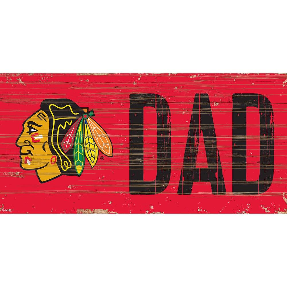 fan creations Chicago Blackhawks DAD 6x12 Sign