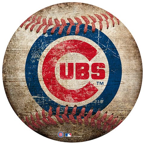 fan creations Chicago Cubs 12" Baseball Shaped Sign