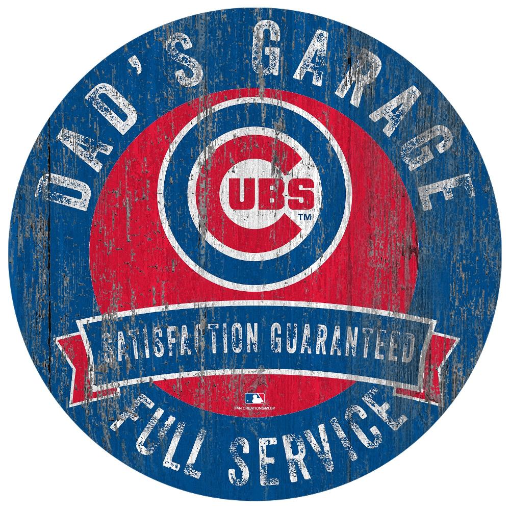 fan creations Chicago Cubs Dad's Garage Sign