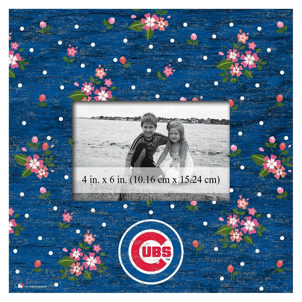 fan creations Chicago Cubs Floral 10x10 Frame