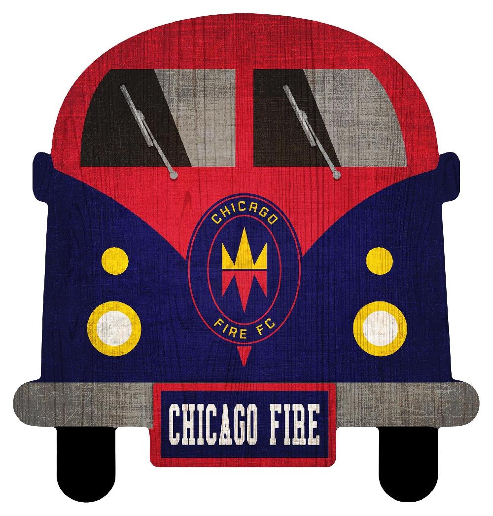 fan creations Chicago Fire 12" Team Bus Sign