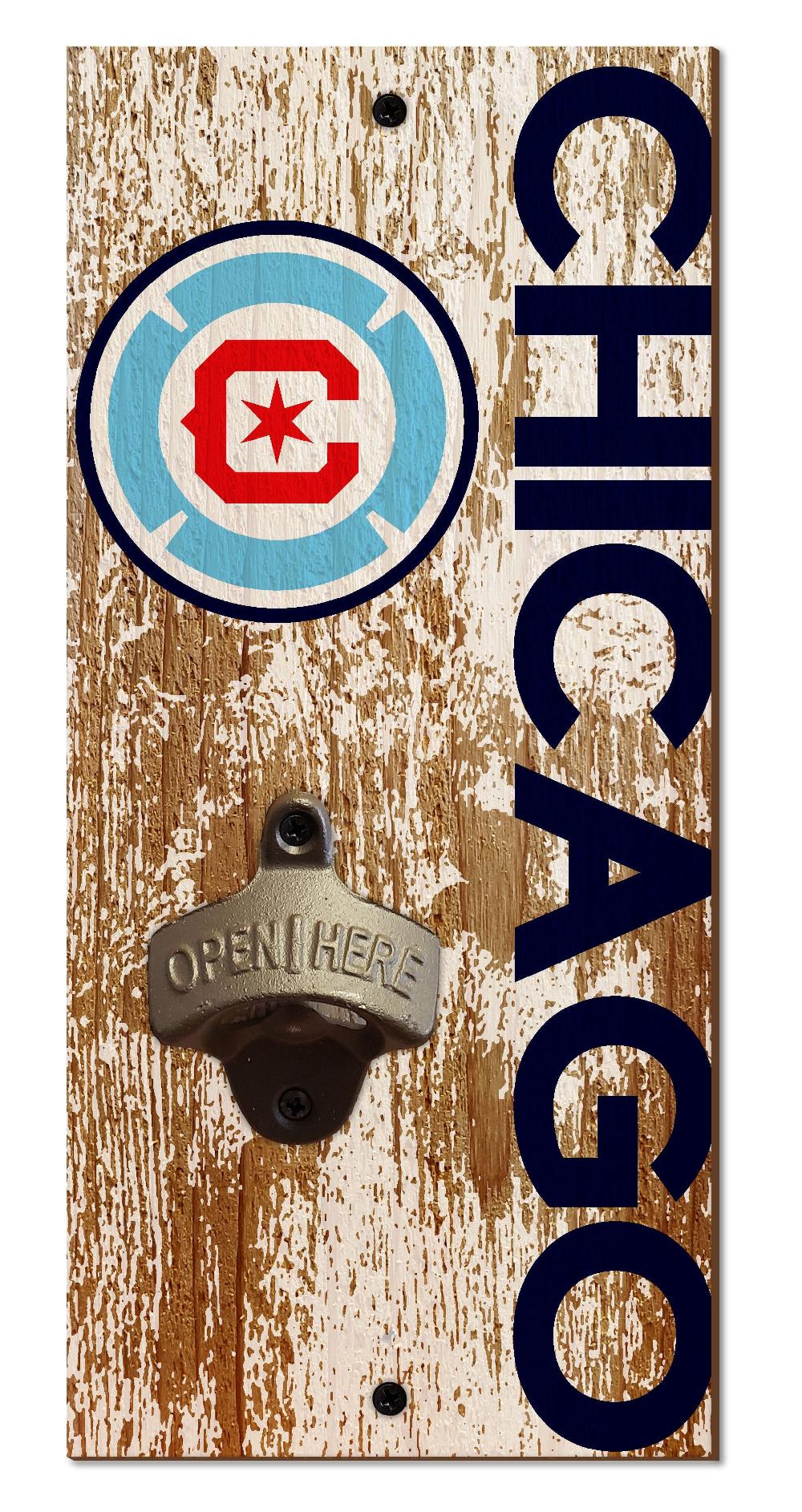 fan creations Chicago Fire Bottle Opener