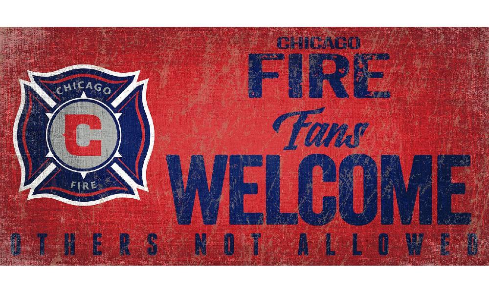 fan creations Chicago Fire Fans Welcome Sign