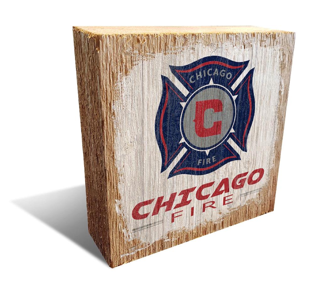 fan creations Chicago Fire Team Logo Block