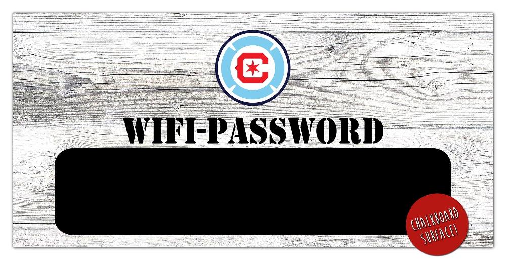fan creations Chicago Fire Wifi Password 6x12 Sign
