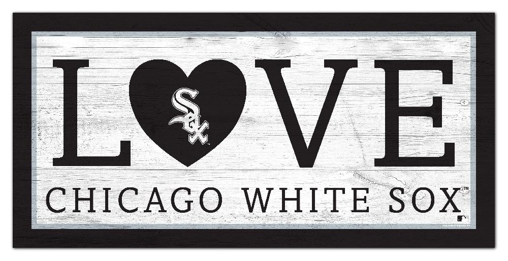 fan creations Chicago White Sox Love 6x12 Sign