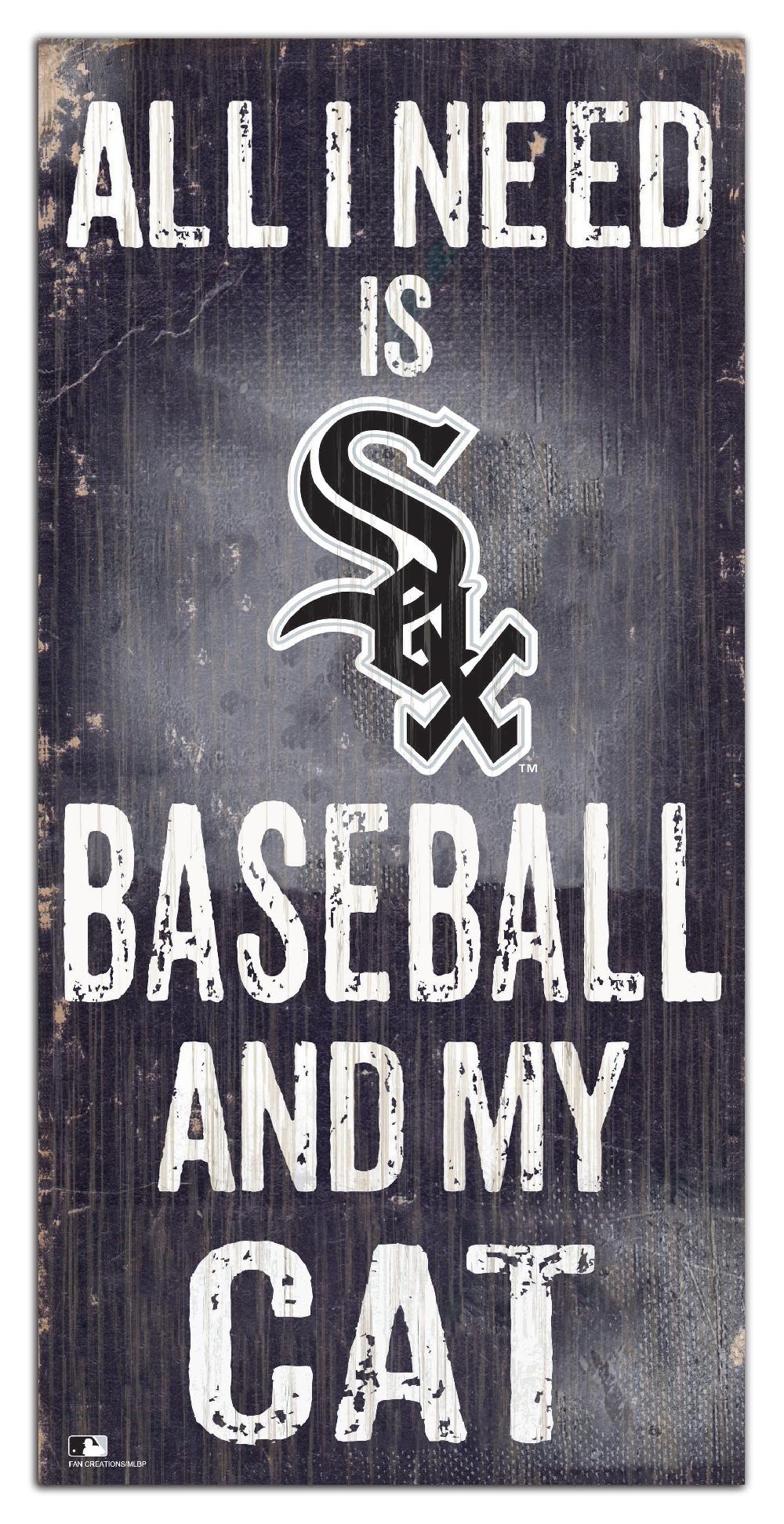 fan creations Chicago White Sox My Cat 6x12 Sign