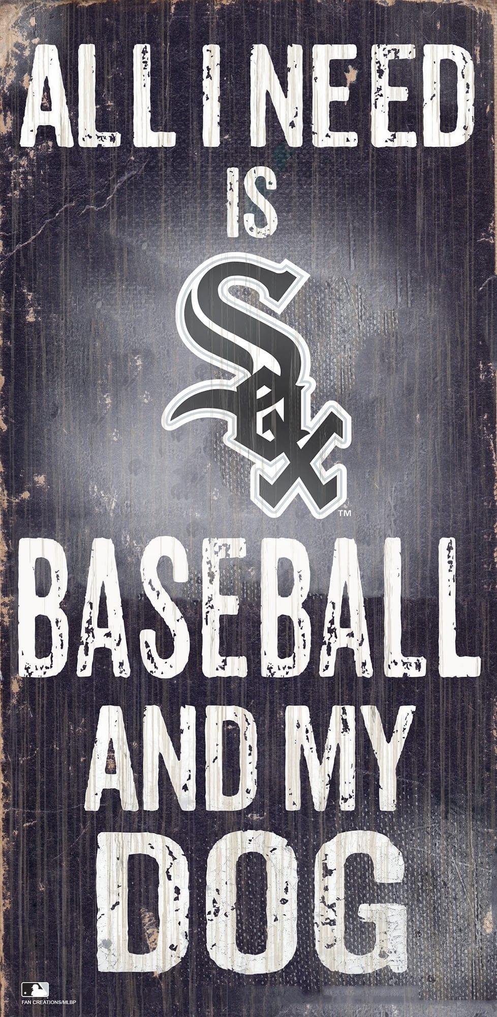 fan creations Chicago White Sox My Dog 6x12 Sign