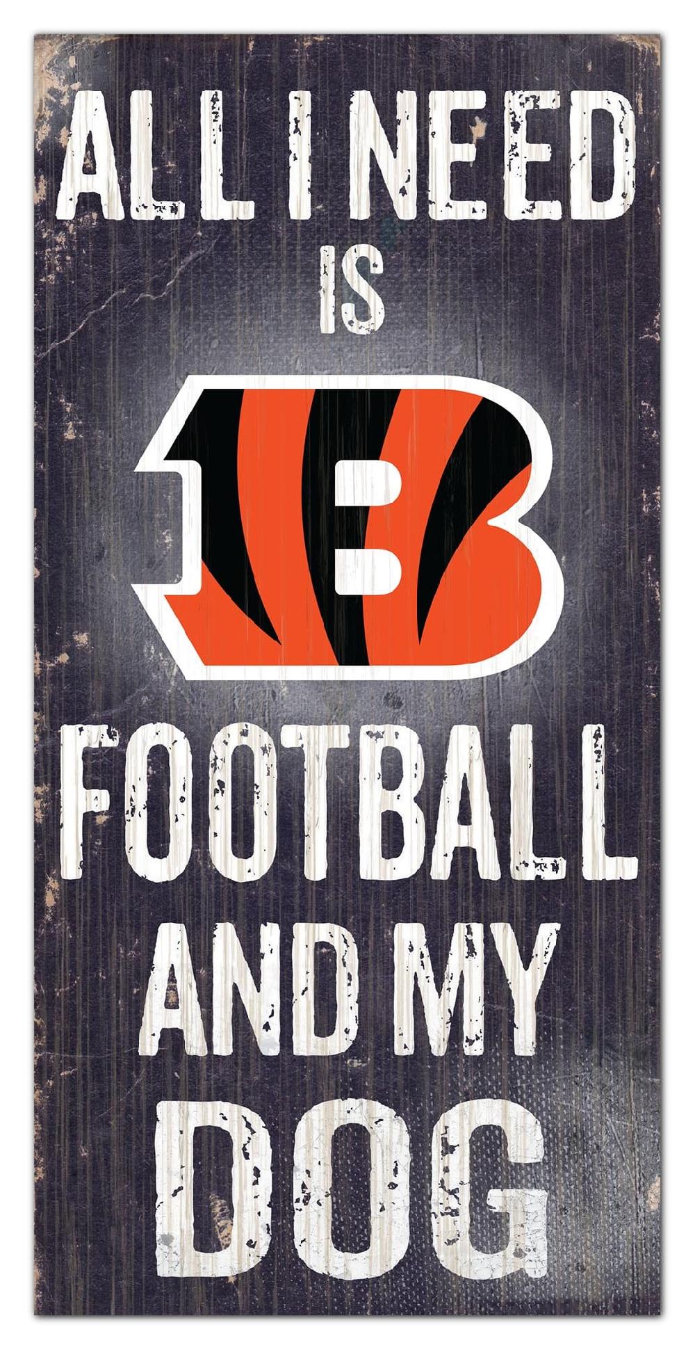 fan creations Cincinnati Bengals My Dog 6x12 Sign