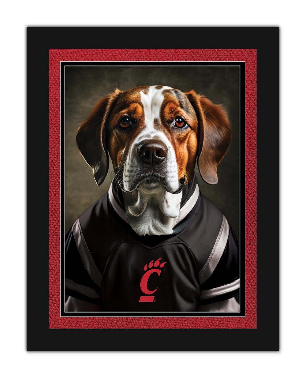 fan creations Cincinnati Dog in Team Jersey 12x16