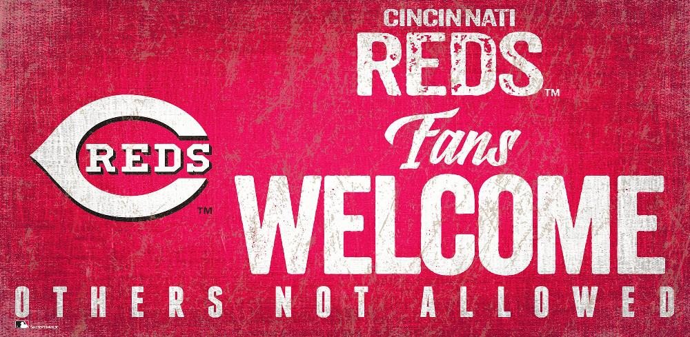 fan creations Cincinnati Reds Fans Welcome Sign