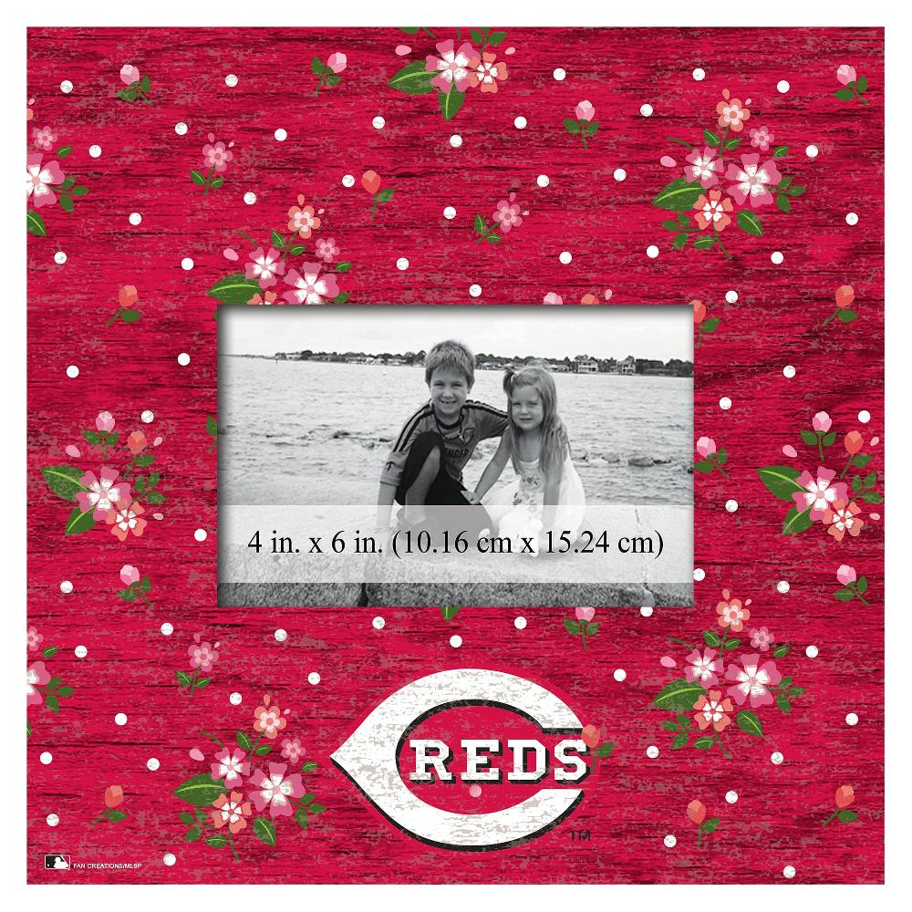 fan creations Cincinnati Reds Floral 10x10 Frame